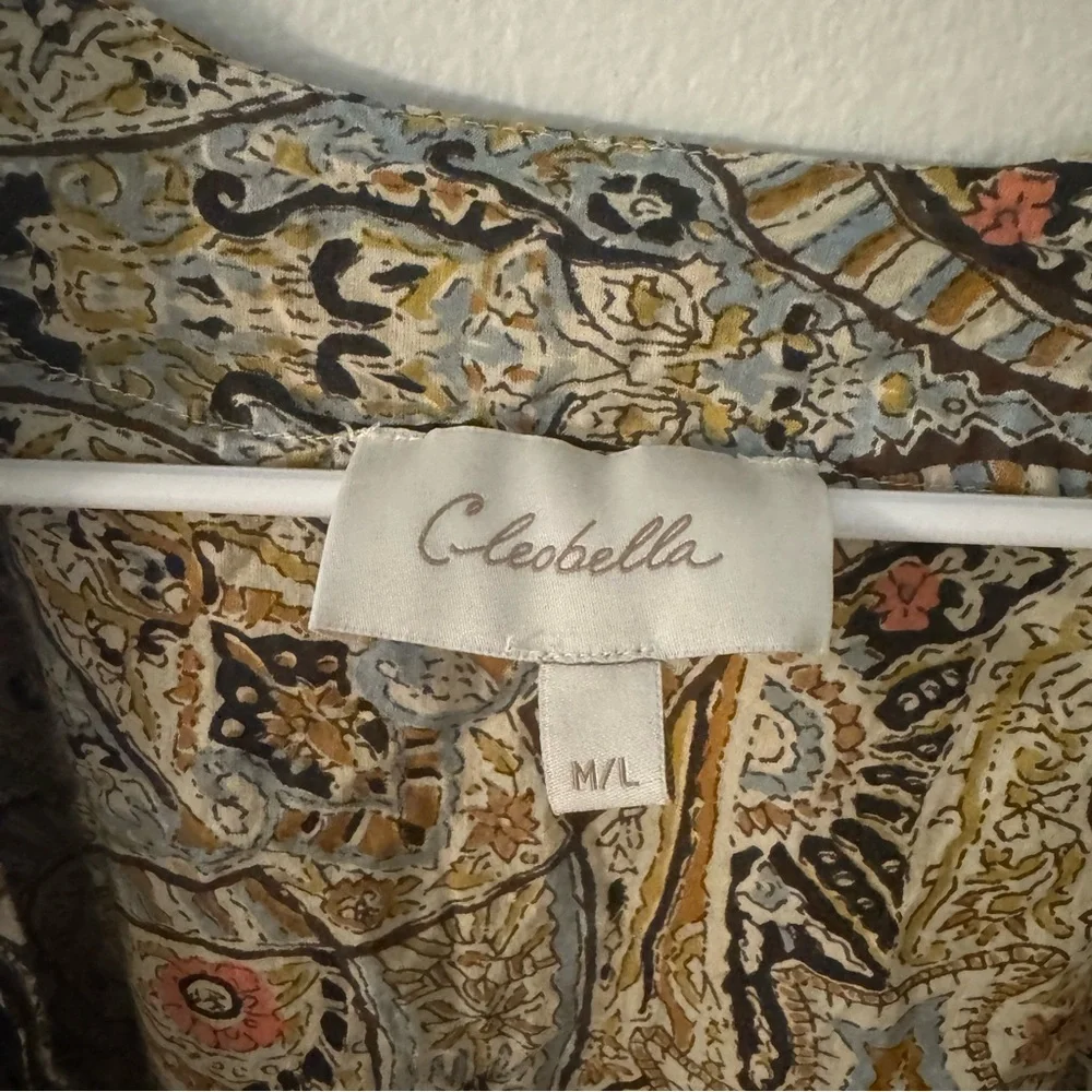 Cleobella Evereve Kaleidoscope Wrap Kimono Top - Picture 4 of 6